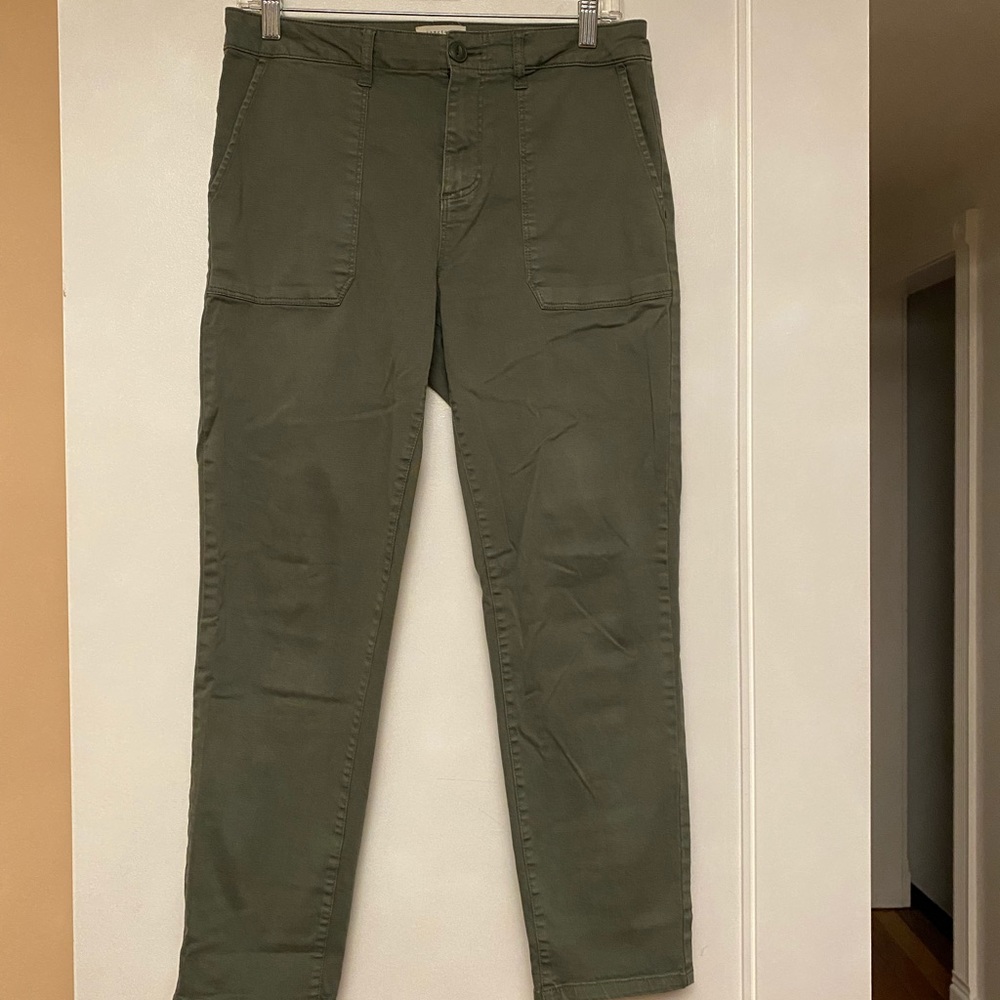 Sanctuary Straight Leg Pants in Green